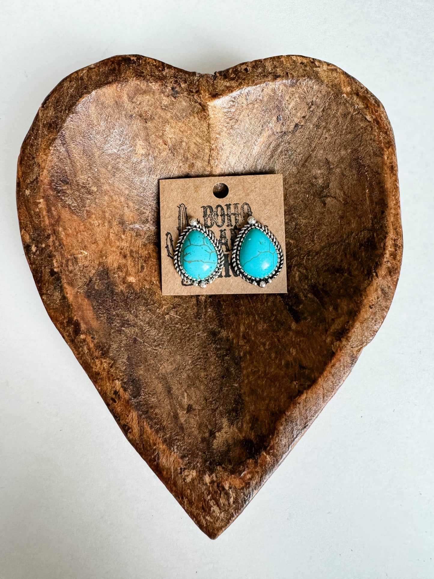 Teardrop Stud Earrings