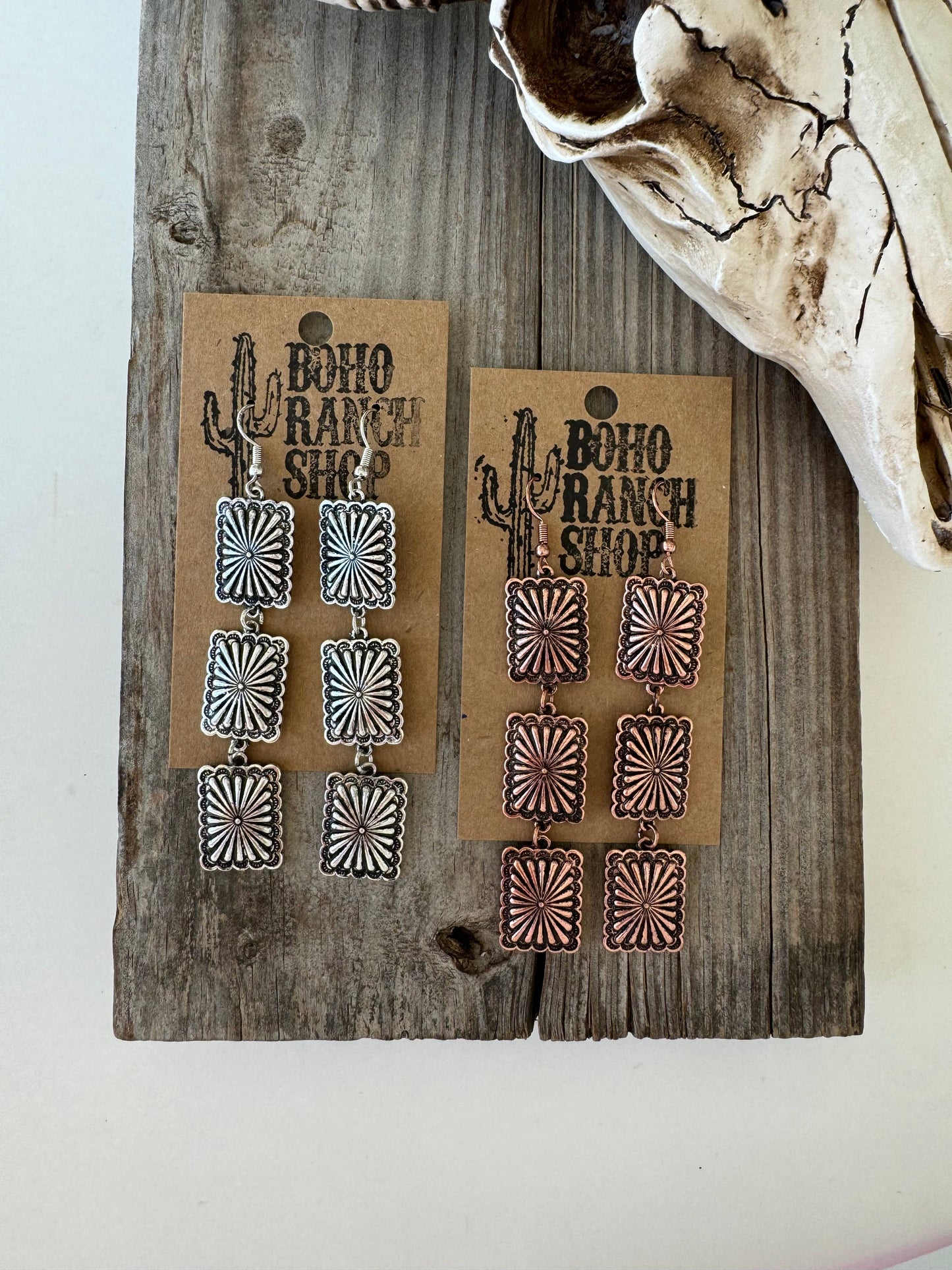 Concho Dangle Earrings
