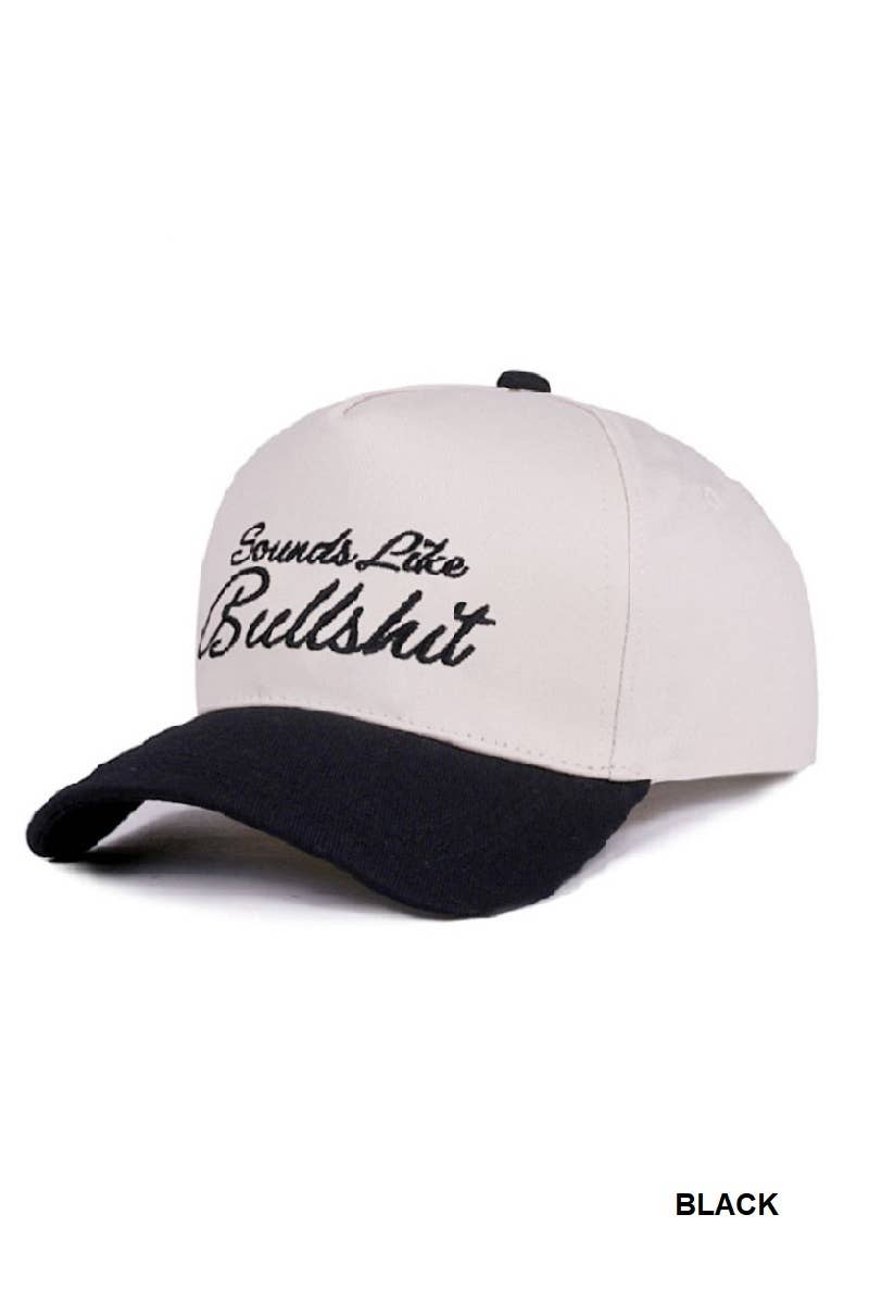 Sounds Like Bullshit Canvas Cotton Cap