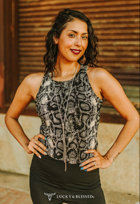 Snake Printed Bodysuit