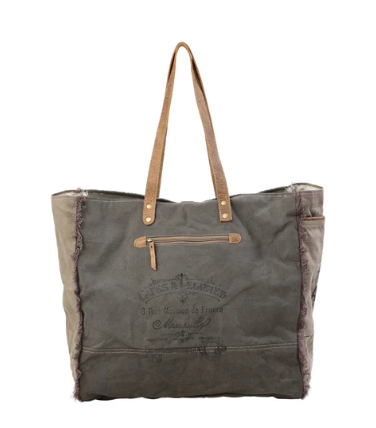 Green Floral Weekender Bag