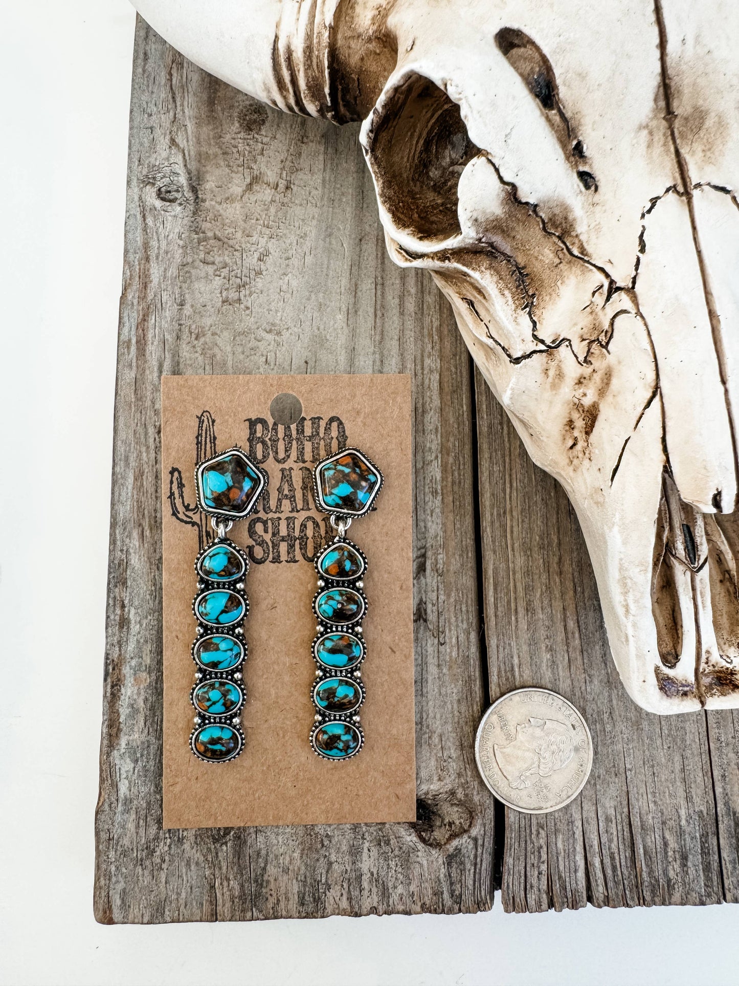 Stone Post Earrings