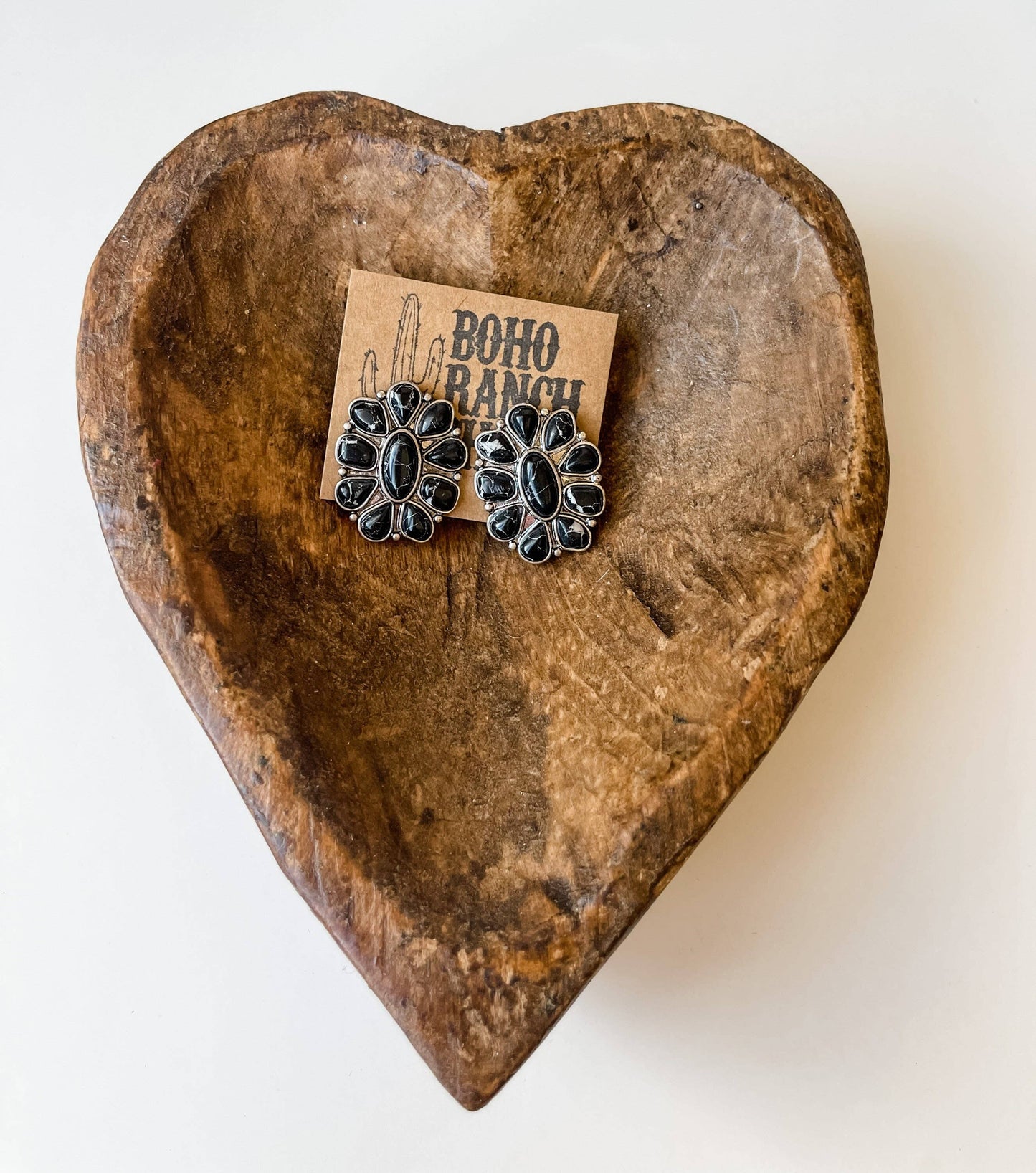 Conch Stone Studs Earrings