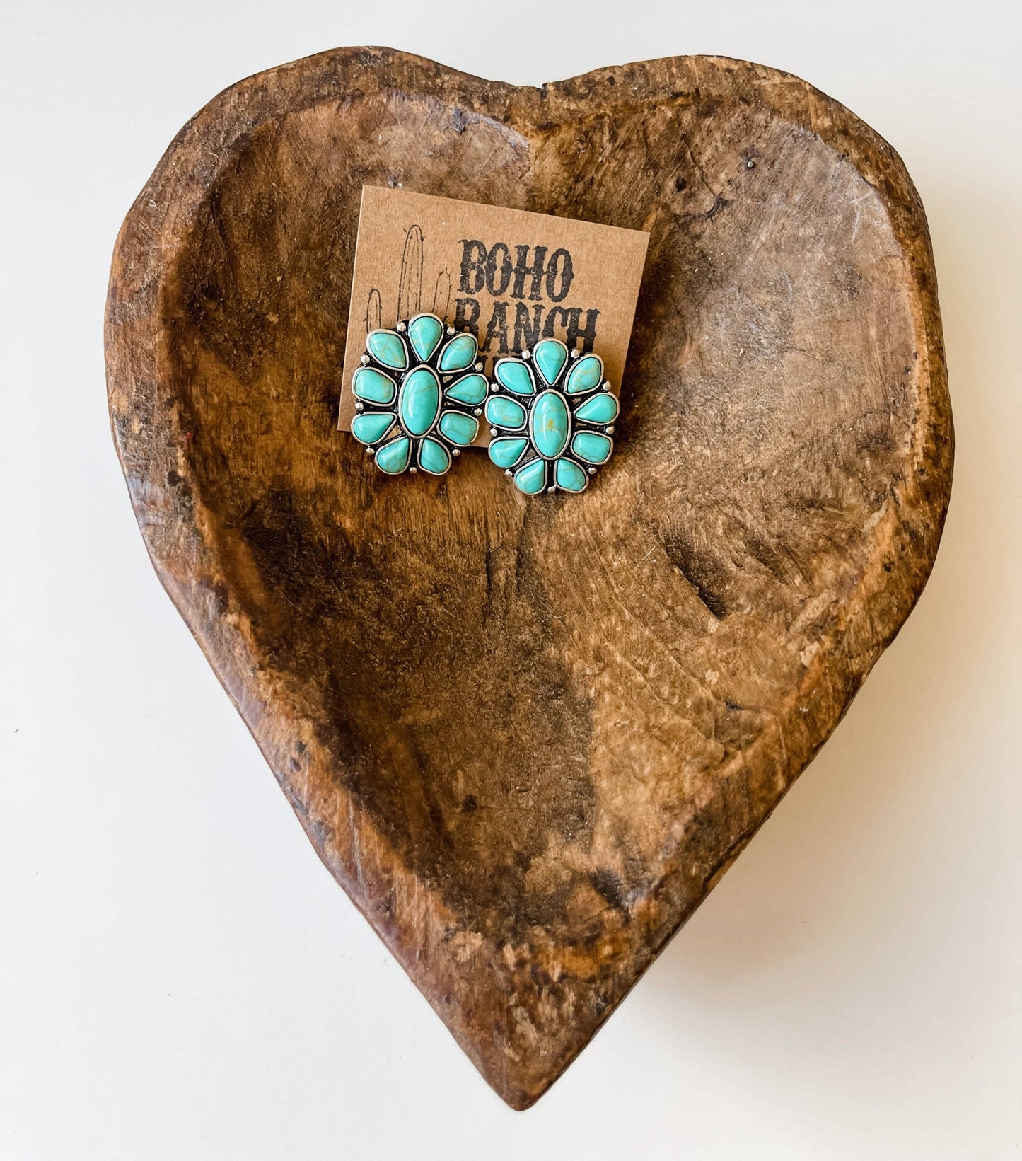 Conch Stone Studs Earrings