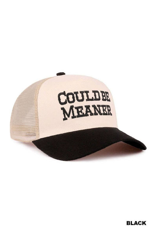 Could Be Meaner Mesh Snapback Hat