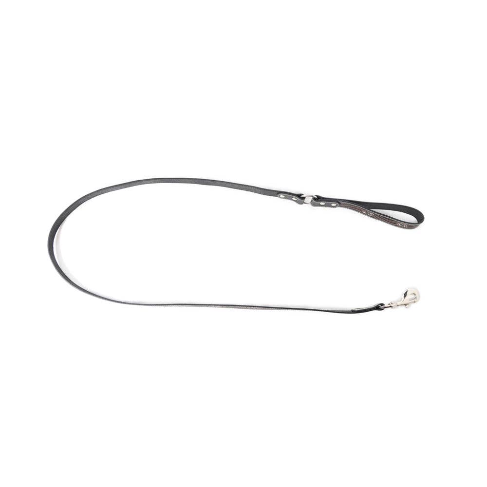 Floral Dog Leash In Dark Brown
