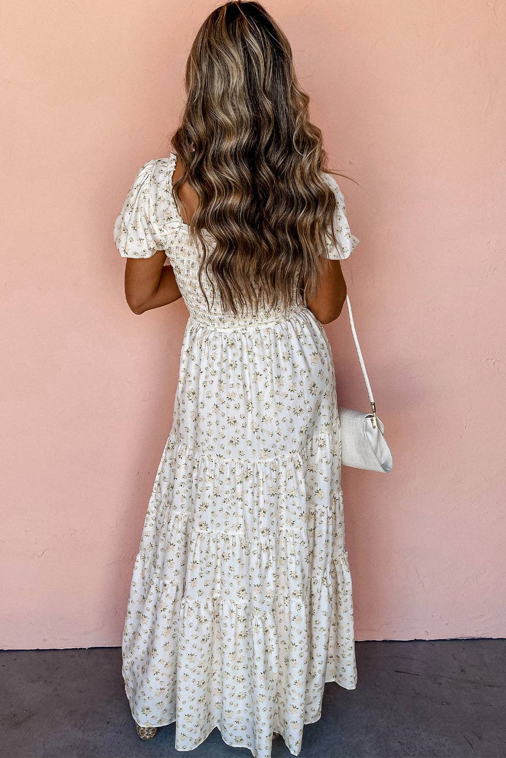 Tiered Floral Maxi Dress