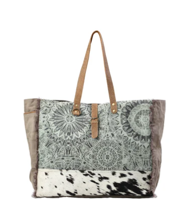 Green Floral Weekender Bag