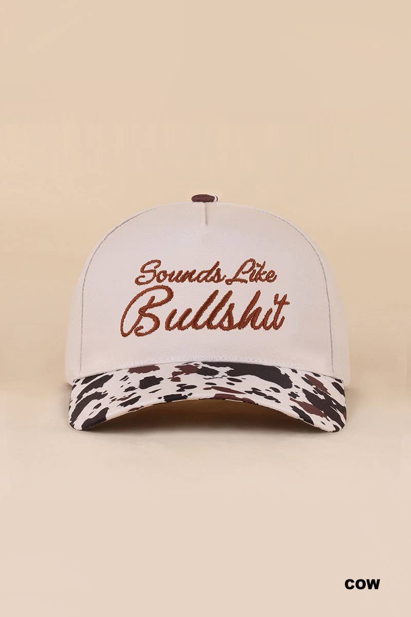 Sounds Like Bullshit Canvas Cotton Cap