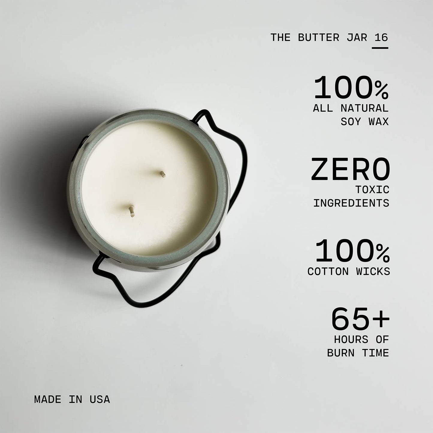 16 oz Butter Jar Candle: Berries & Cream