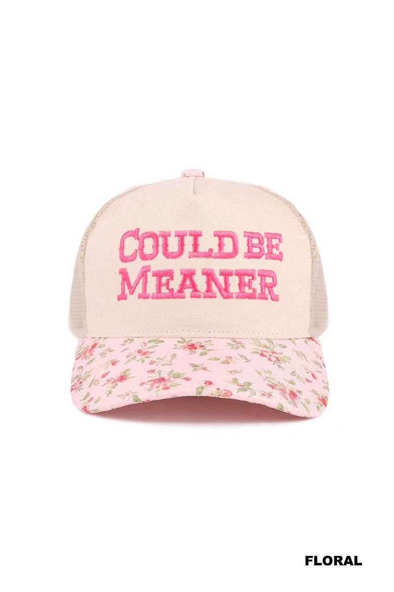 Could Be Meaner Mesh Snapback Hat