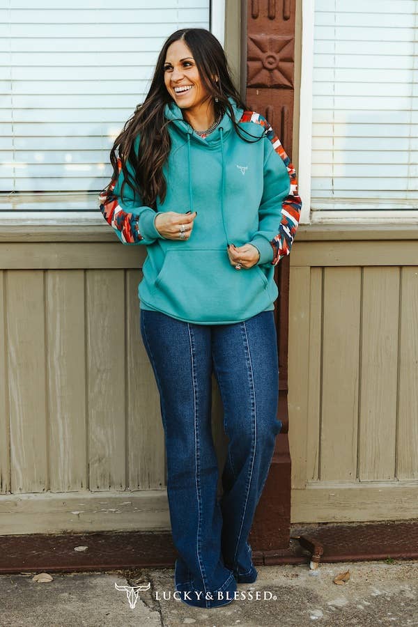 Plus Size Dark Wash High Rise Front Crease Flare Jeans