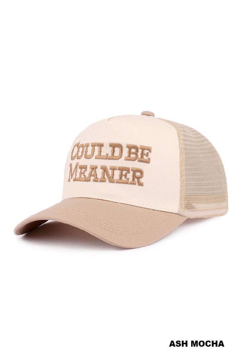 Could Be Meaner Mesh Snapback Hat